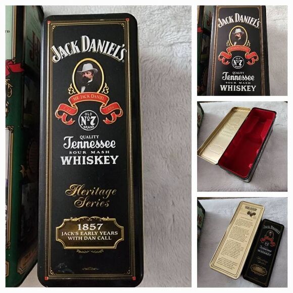 Vintage Mixed Brands Budweiser Jack Daniel's J&B Bundle Of 4 Collectible Tins - Picture 2 of 7